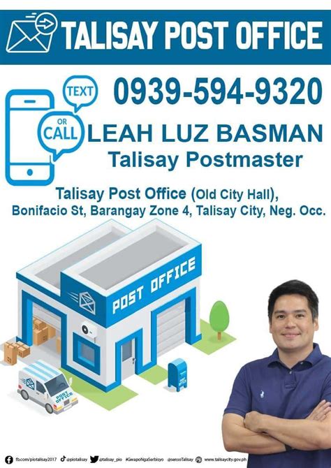 talisay post office photos|PhilPost Branches in Talisay, Negros Occidental.